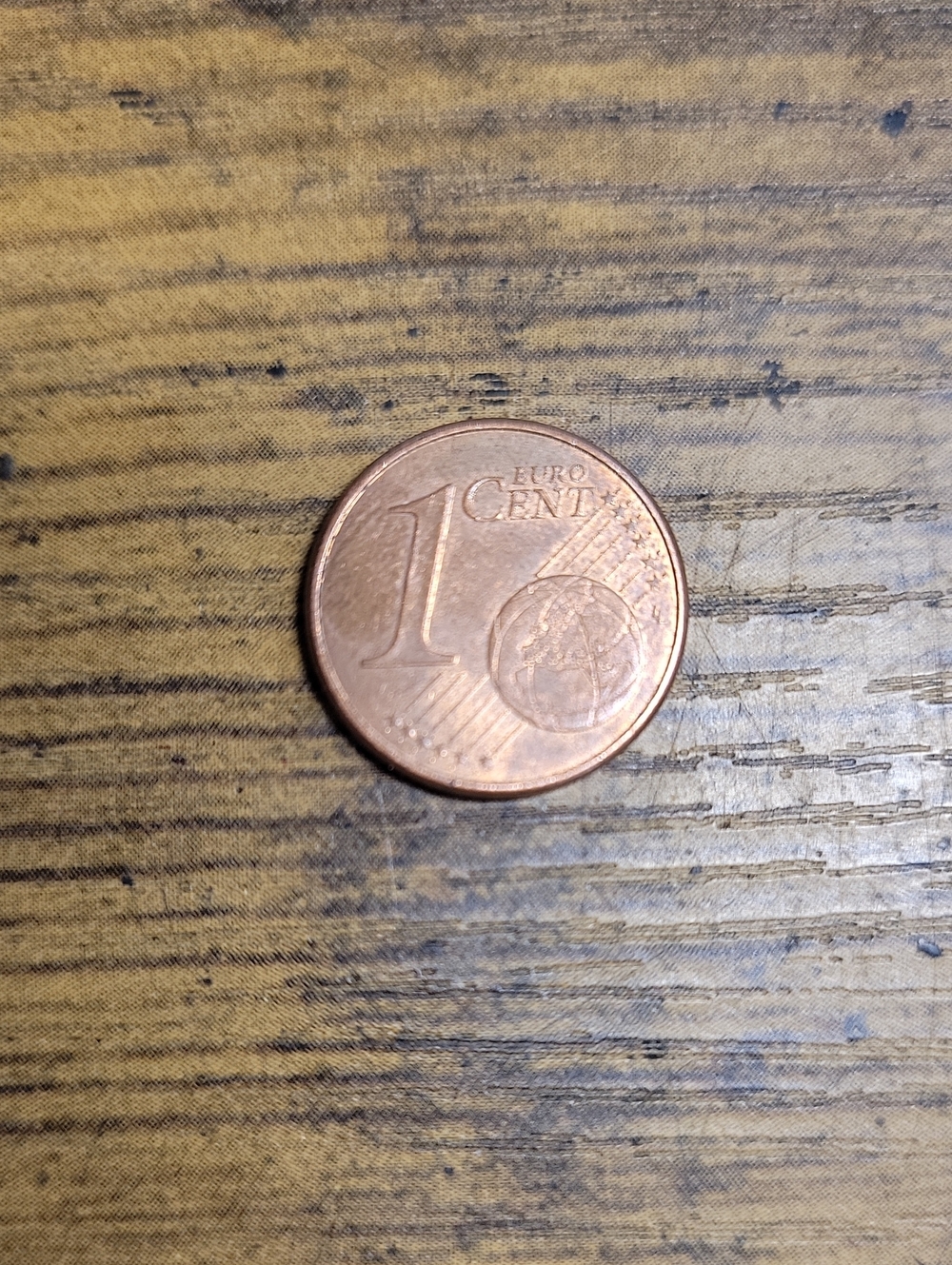 2004 Copper 1 Euro Cent Coin - Copper Finish